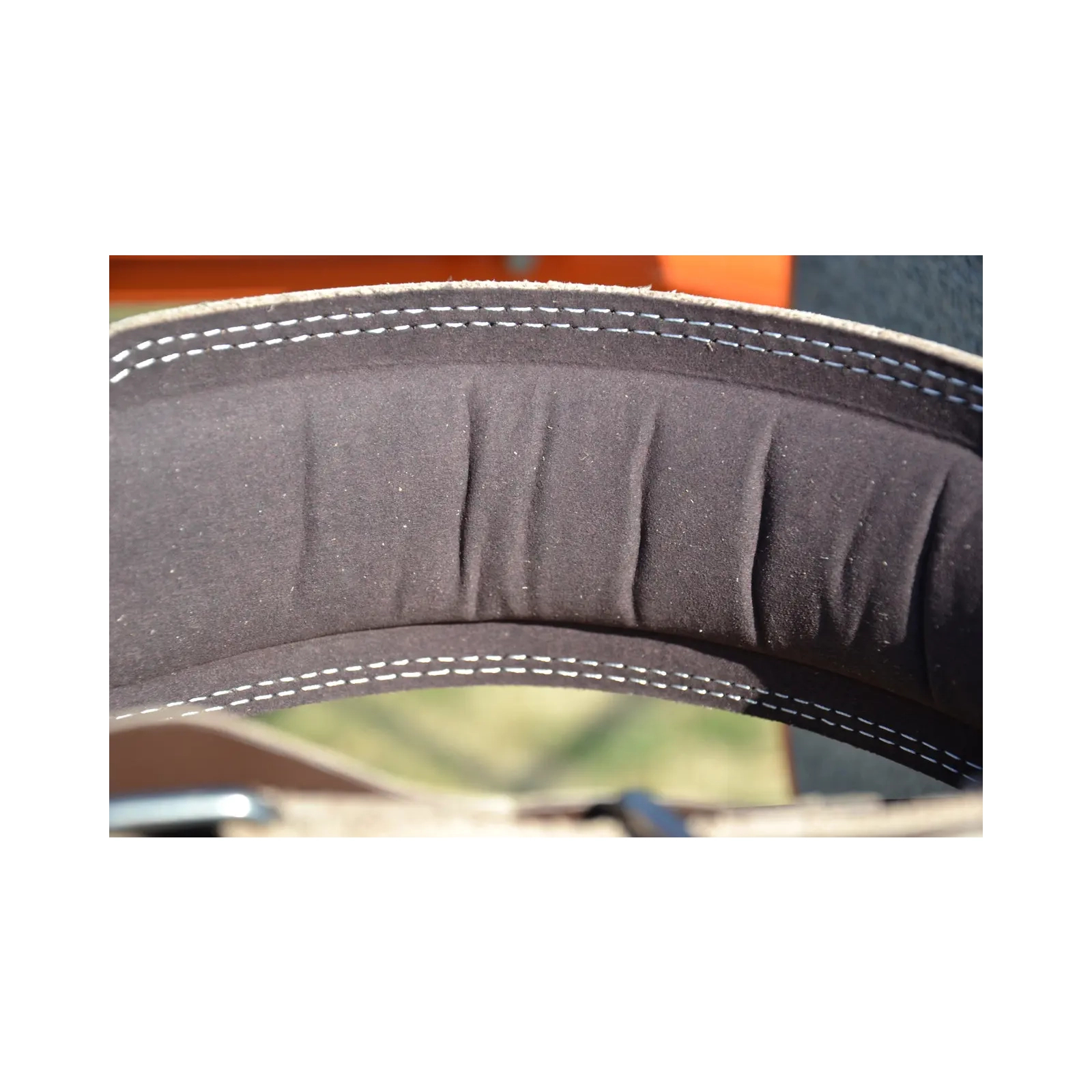 Атлетический пояс MadMax MFB-246 Full leather шкіряний Chocolate Brown M (MFB-246_M) изображение 10