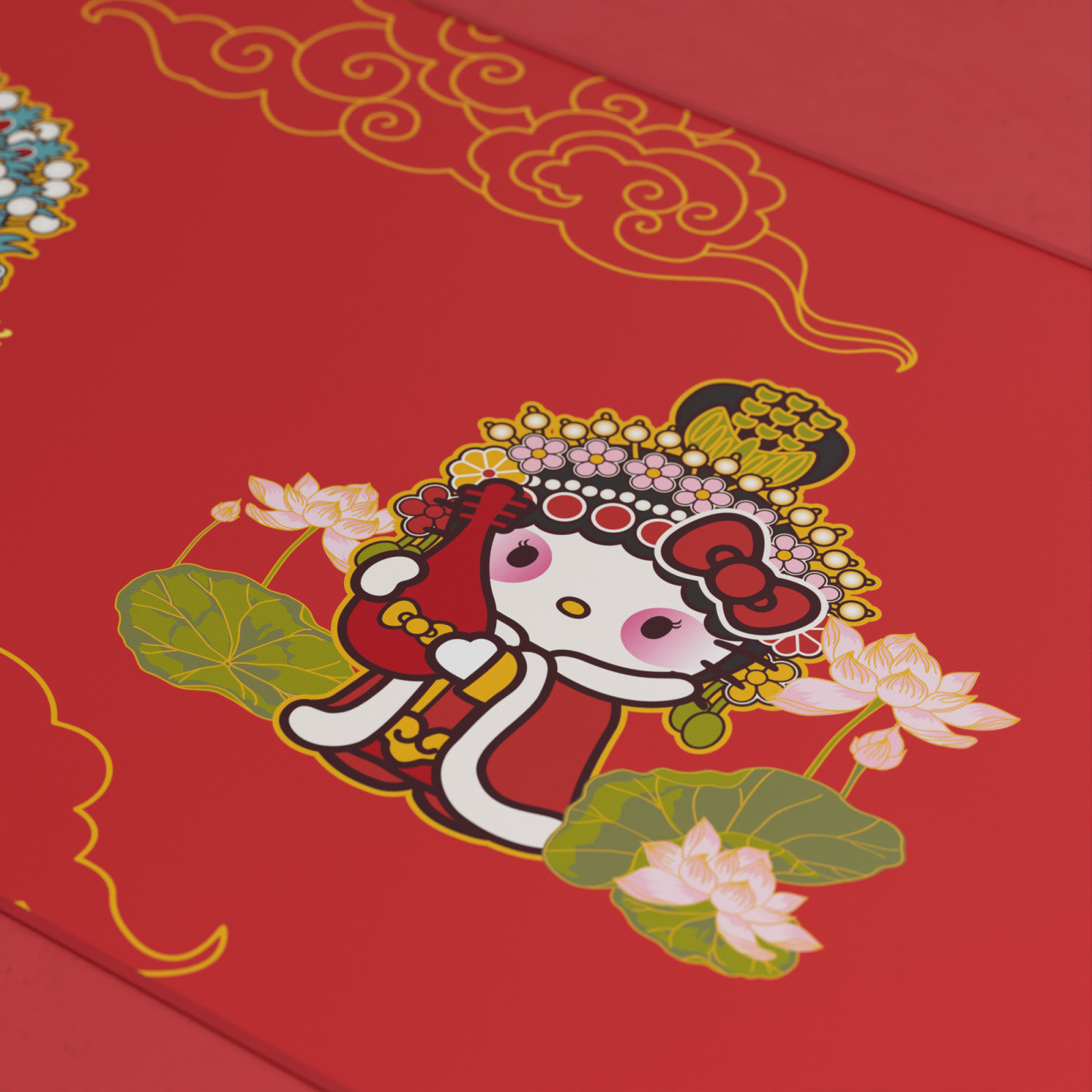 Коврик для мышки Akko Hellokitty Peking Opera Deskmat B (6925758615419) изображение 7