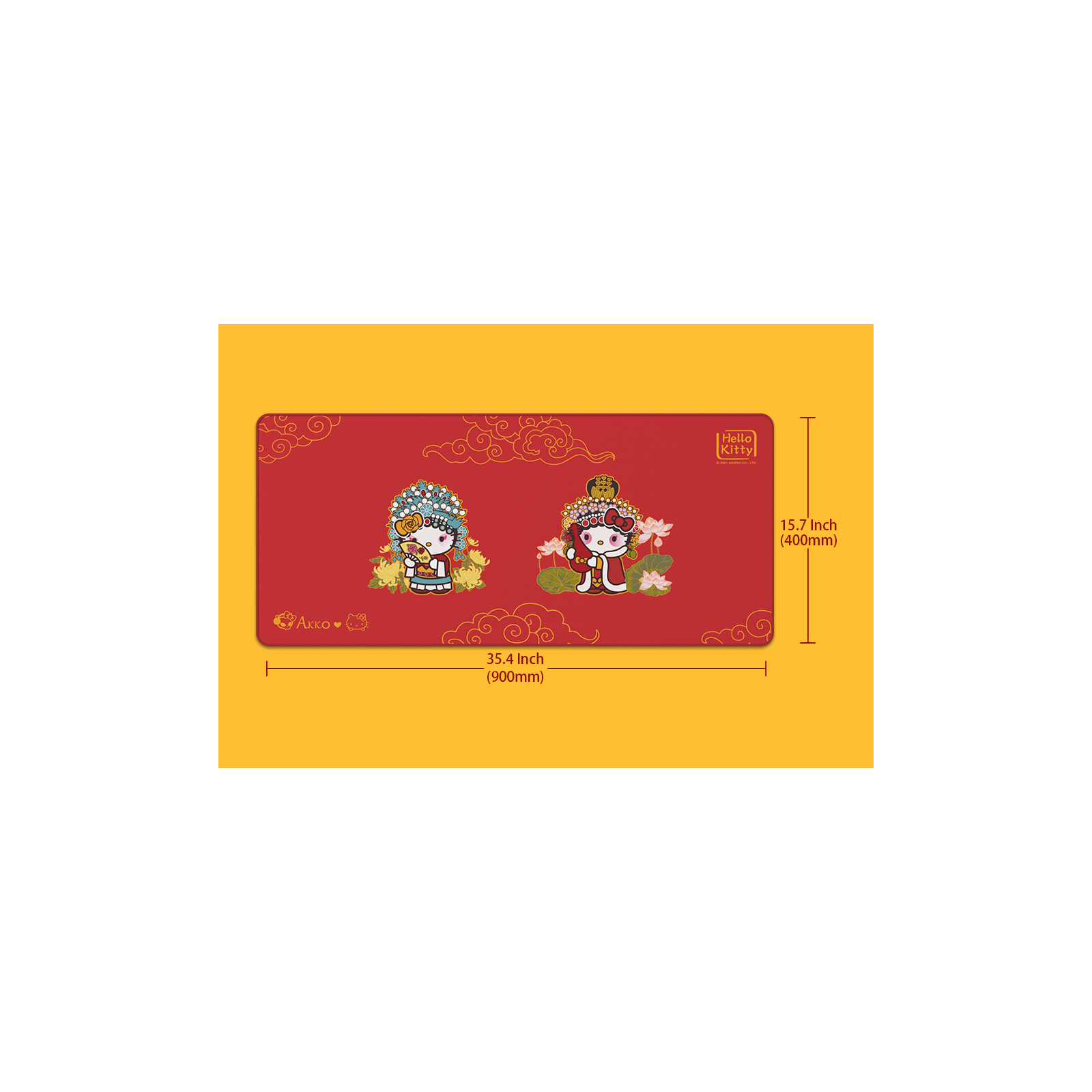 Коврик для мышки Akko Hellokitty Peking Opera Deskmat B (6925758615419) изображение 9