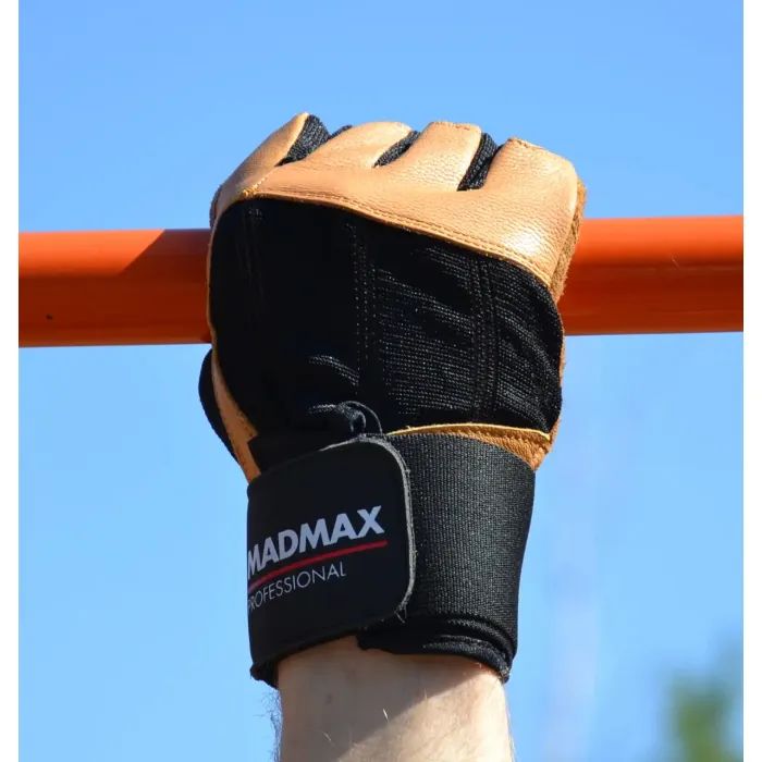 Рукавички для фітнесу MadMax MFG-269 Professional Brown L (MFG-269-Brown_L) зображення 9