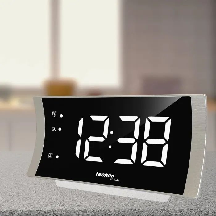 Настольные часы Technoline з радіо Silver (DAS301809) изображение 4