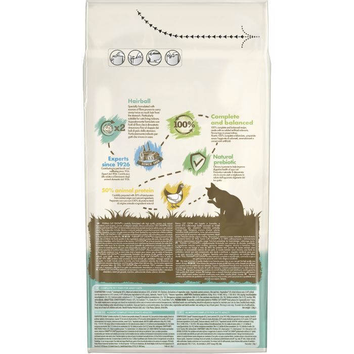 Сухой корм для кошек Purina Cat Chow Hairball с курицей 1.5 кг (5997204514486) изображение 3