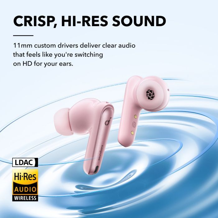 Навушники Anker SoundСore Liberty 4 NC Pastel Pink (A3947G51) зображення 3