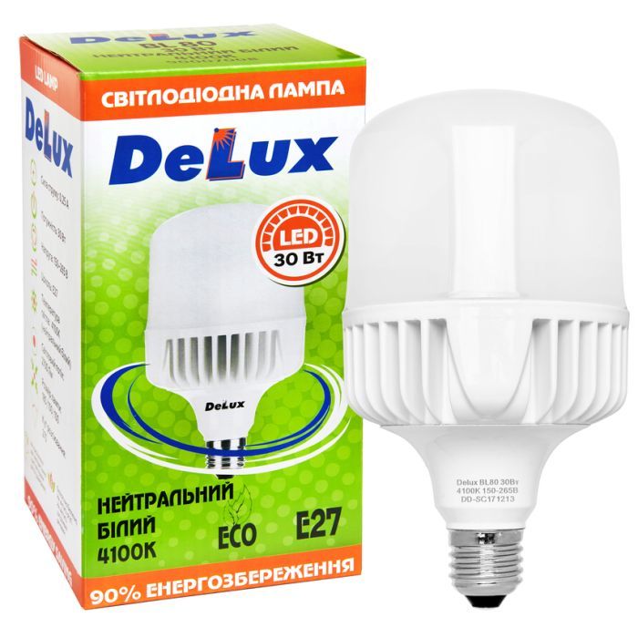 Лампочка Delux BL 80 30w 4100K (90020575 90015672) изображение 3