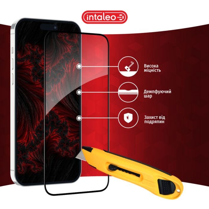 Стекло защитное Intaleo Full Glue Apple iPhone 15 (1283126575242) изображение 5