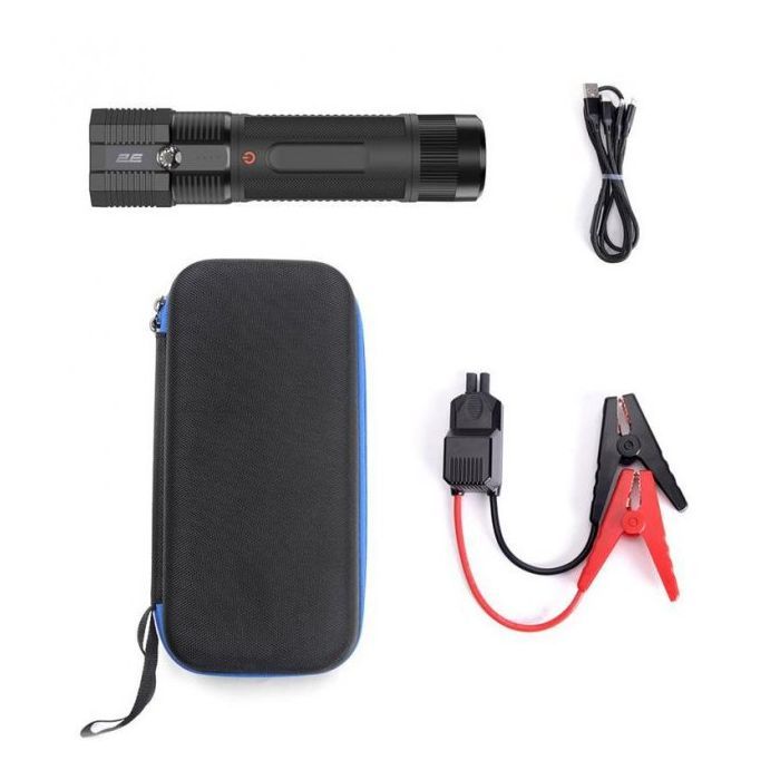 Пуско зарядний пристрій 2E Beam з ліхтарем, 8000 mAh, 300 А, 1xUSB/3 A (2E-CJSPBL-BK)
