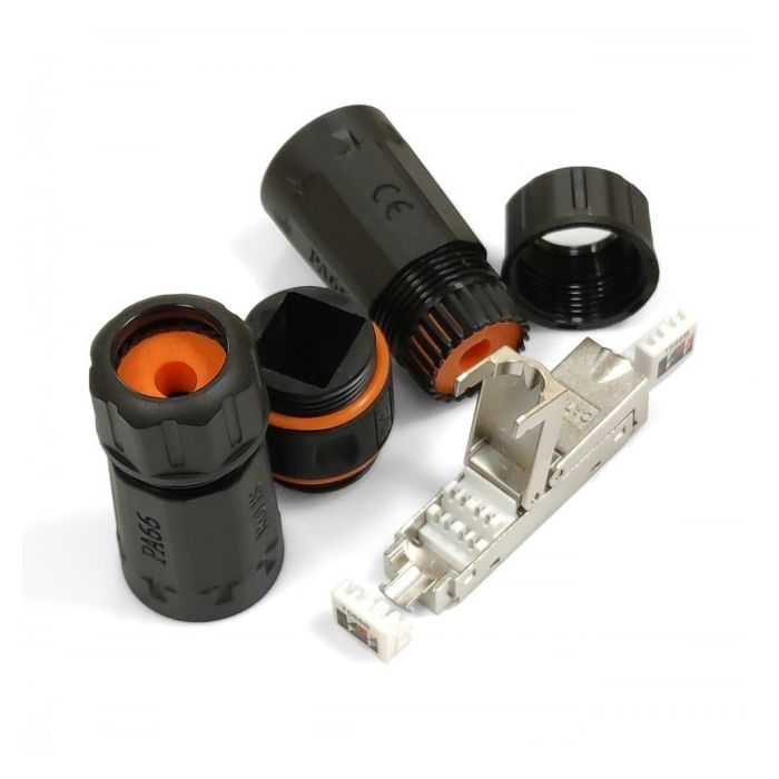 Коннектор RJ45 водонепроницаемый IP68, cat.6A STP Eserver (WT-2611) изображение 2