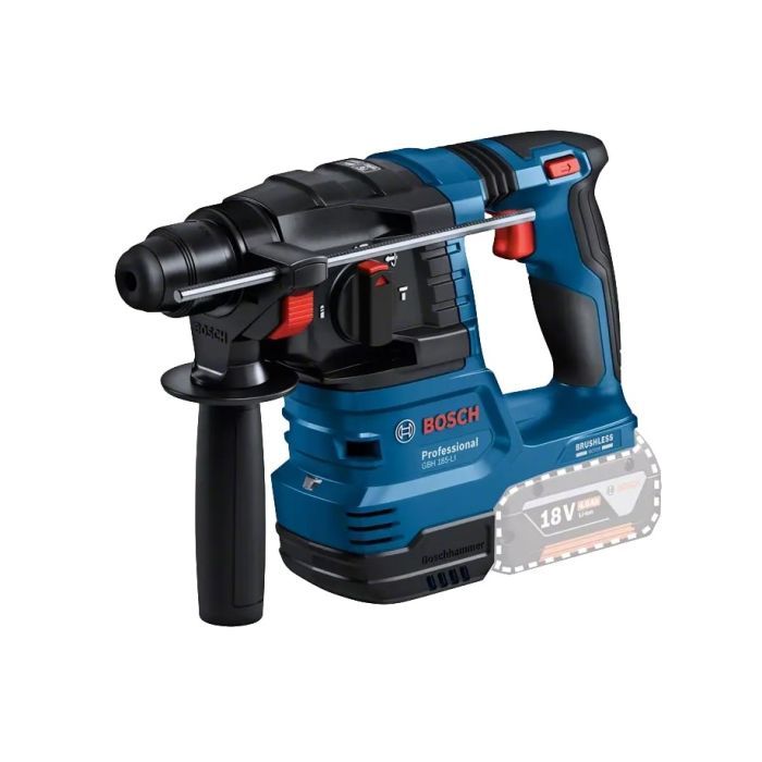 Перфоратор Bosch GBH 185-LI, 18В, SDS-Plus, 1.9Дж, бесщеточный, 1х4.0Ah (0.611.924.022) изображение 5