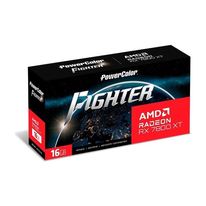 Видеокарта PowerColor Radeon RX 7800 XT 16Gb FIGHTER (RX 7800 XT 16G-F/OC) изображение 7