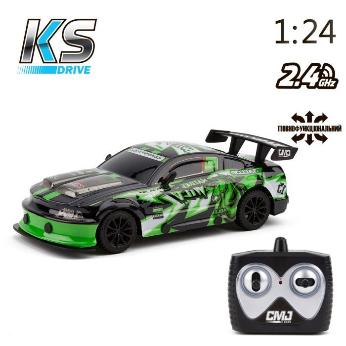 Радіокерована іграшка KS Drive Road Rebels 1:24, зелений (18599OB) зображення 7