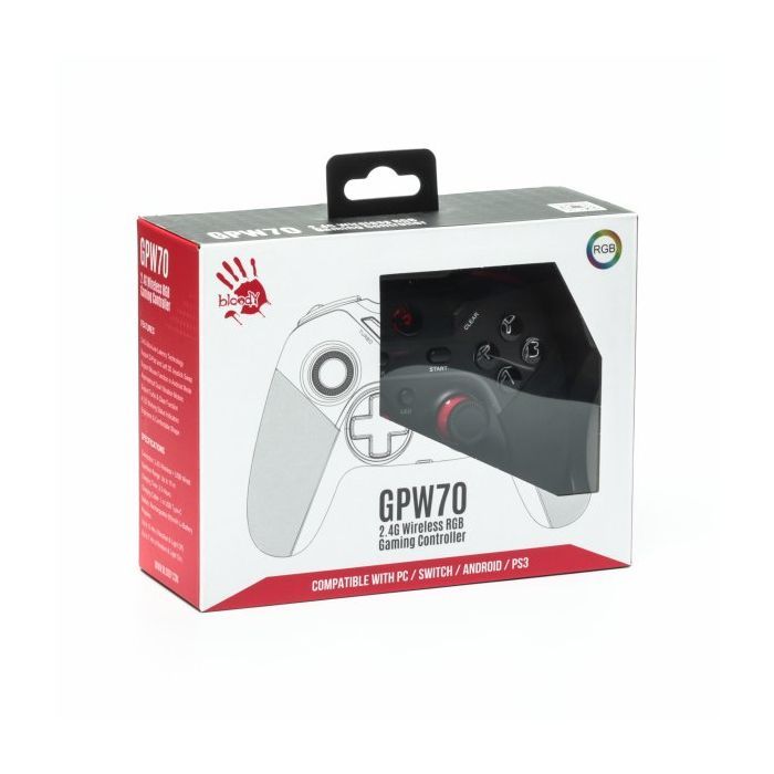 Геймпад A4Tech Bloody GPW70 Wireless/USB Sports Black (4711421995801) изображение 9
