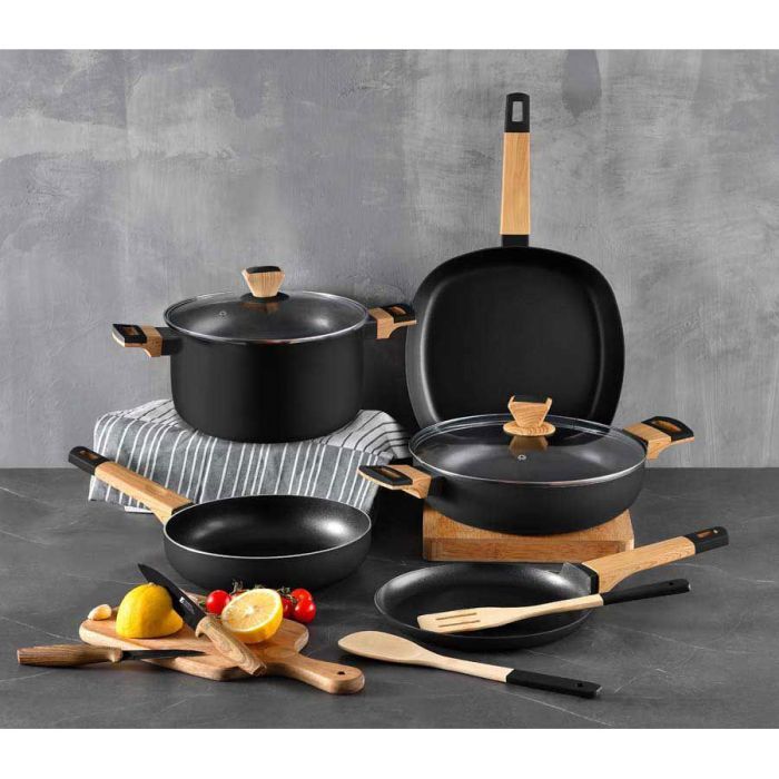 Сковорода Bergner Wok Earth Black 28 см (BG-34627-BK) изображение 6