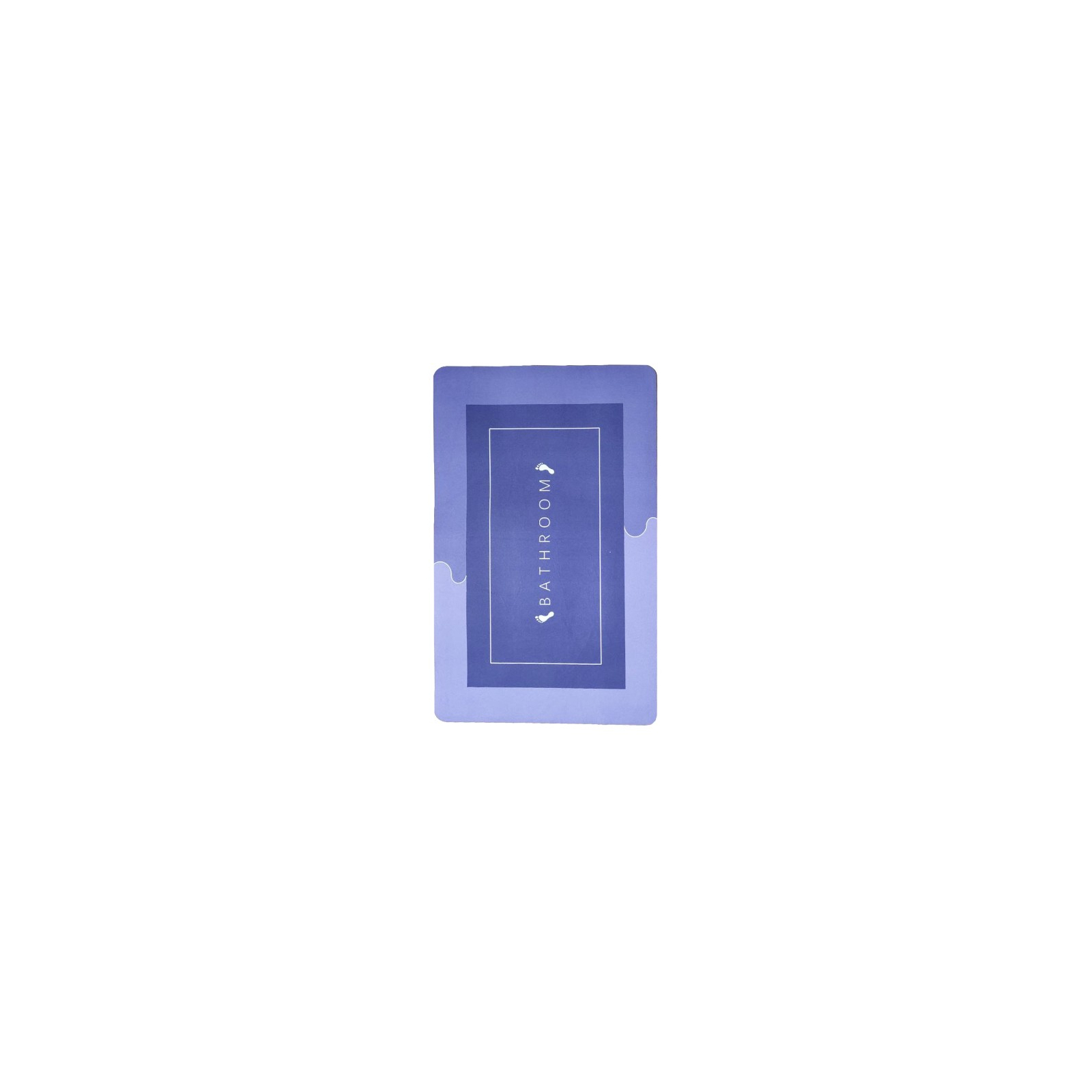 Коврик для ванной Stenson суперпоглощающий 40 х 60 см прямоугольный светло-голубой (R30937 l.blue) изображение 2