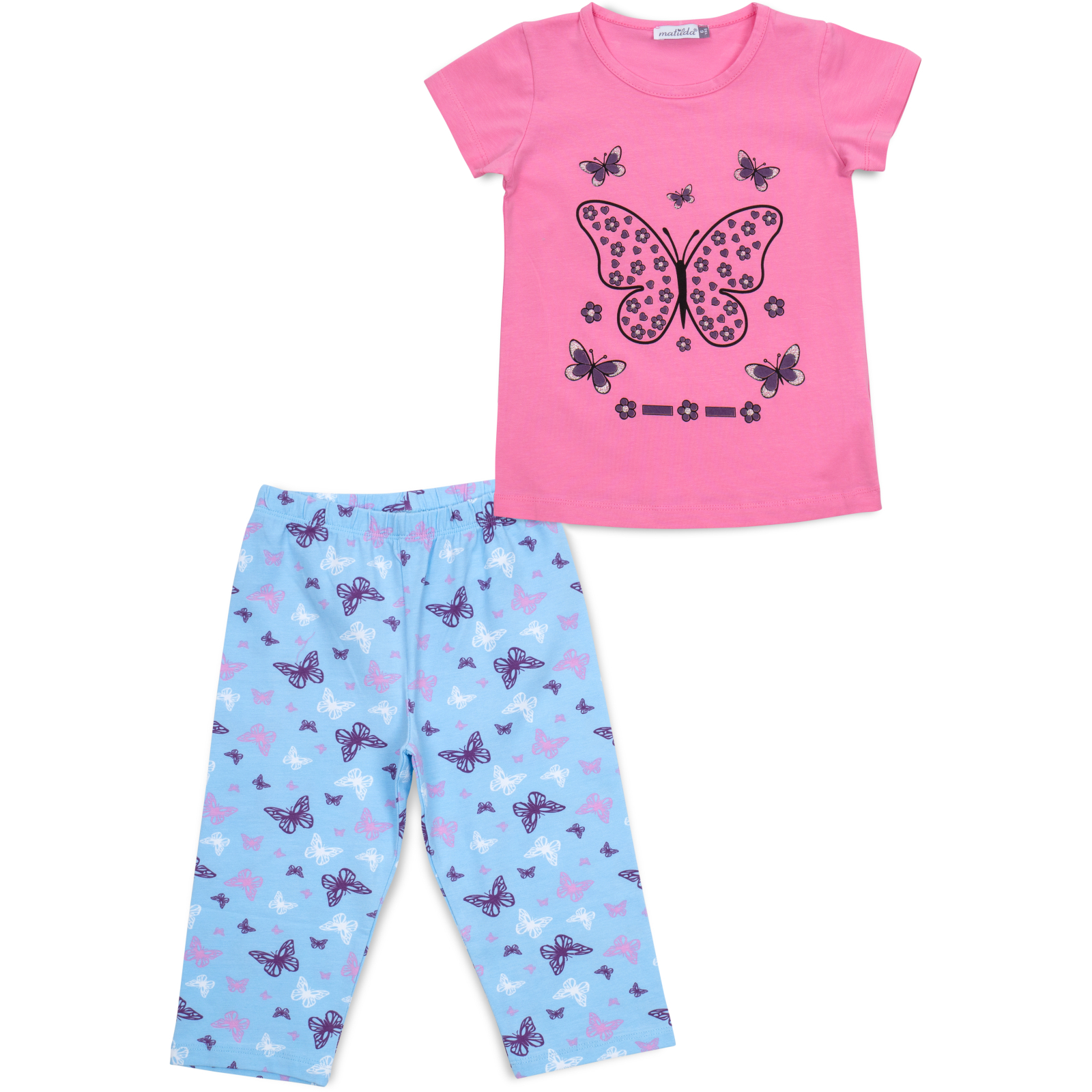 Пижама Matilda с бабочкой (12247-3-122G-pink)