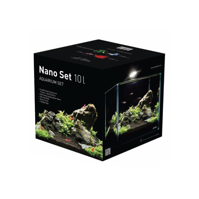 Акваріум Aqualighter набір NaGLASS Nano Set 220 мм 10 л (7142) зображення 2
