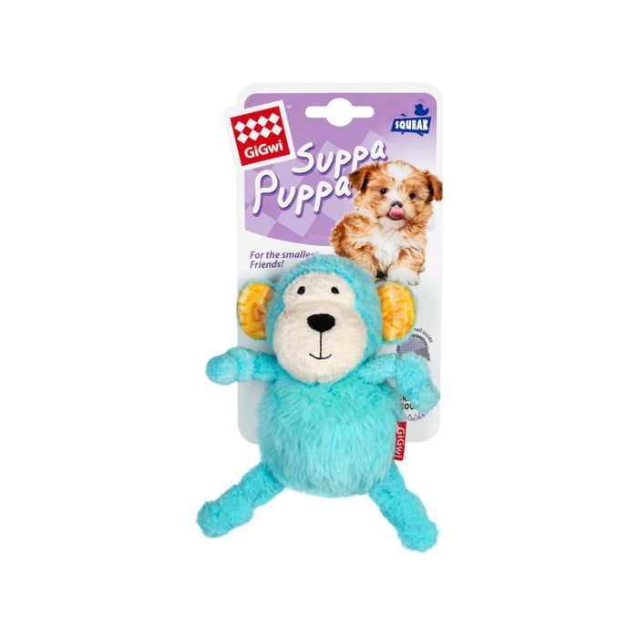Игрушка для собак GiGwi Suppa Puppa Обезьяна с мячиком внутри 11 см (2225) изображение 2
