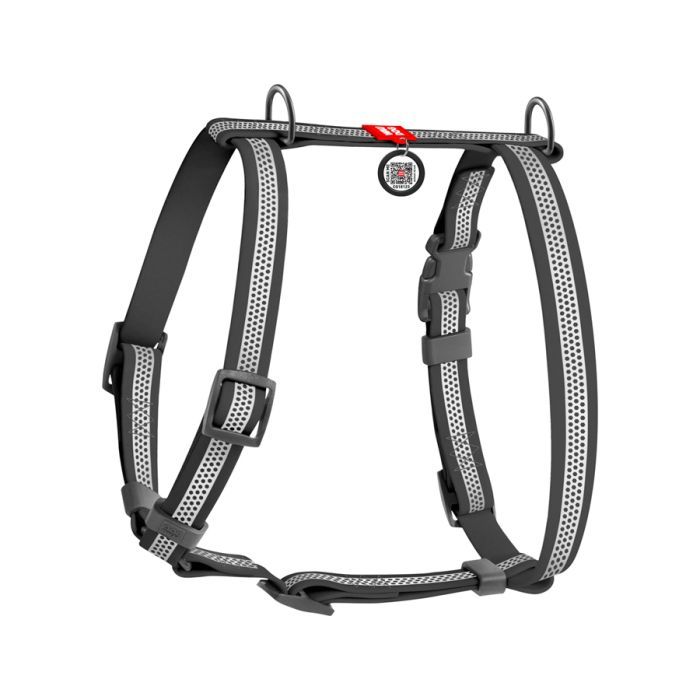 Шлея для собак WAUDOG Waterproof анатомічна Н-подібна з QR-паспортом XL помаранчева (32444) зображення 2