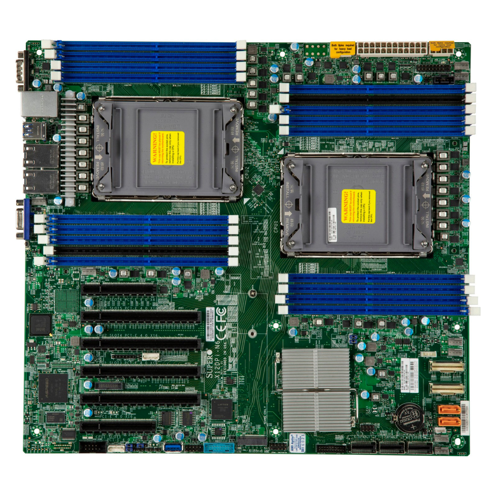 Серверна материнська плата Supermicro SERVER MB C621A EATX/MBD-X12DPI-N6-B (MBD-X12DPI-N6-B)
