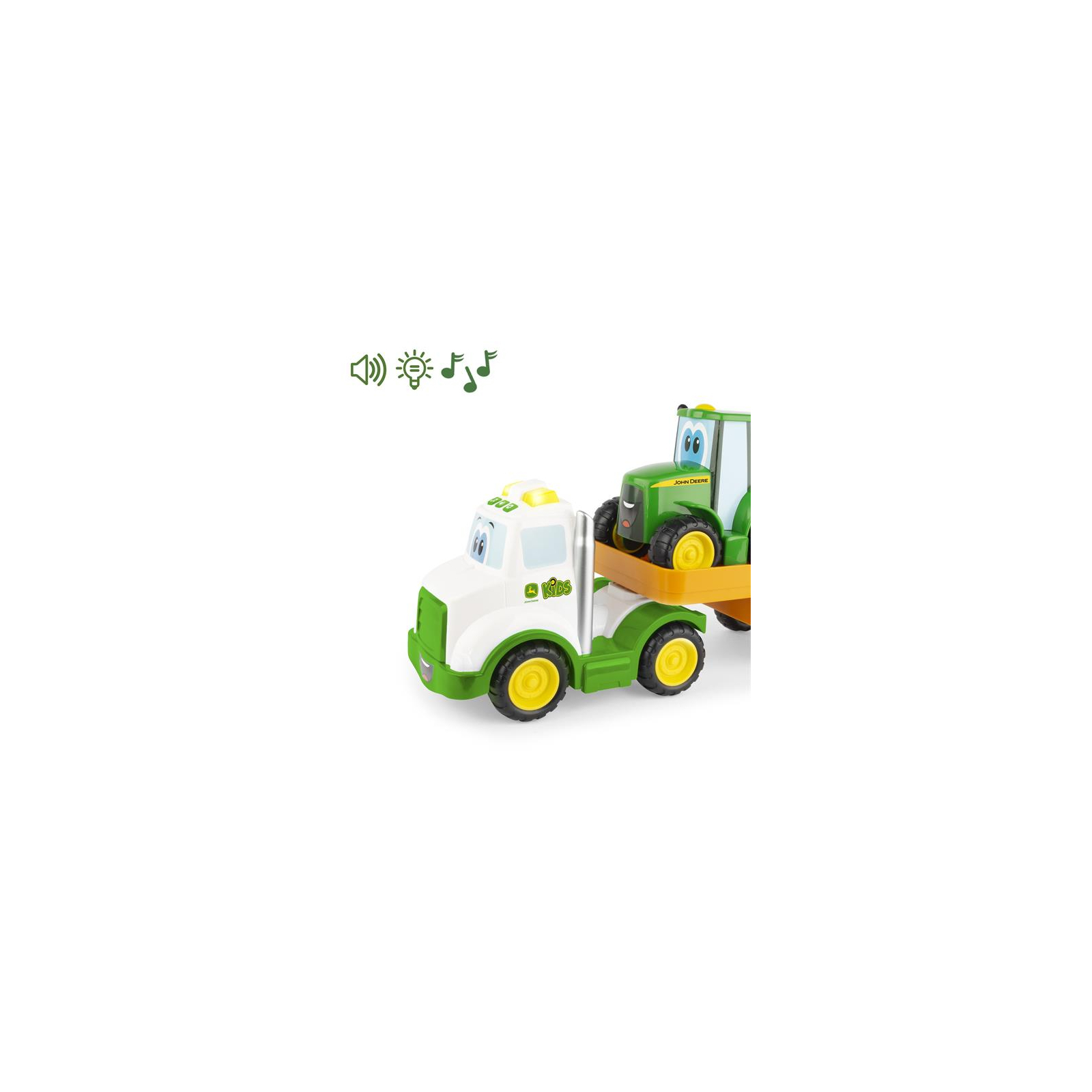 Спецтехника John Deere Kids тягач и трактор со светом и звуком (47207) изображение 2