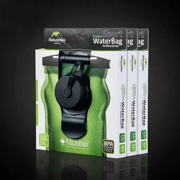 Питьевая система Naturehike PET NH30Y030-D 3 л зелений (6927595741900) изображение 6