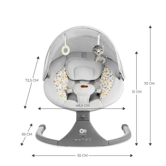 Кресло-качалка Kinderkraft Lumi 2 Light Grey (5902533925018) изображение 10