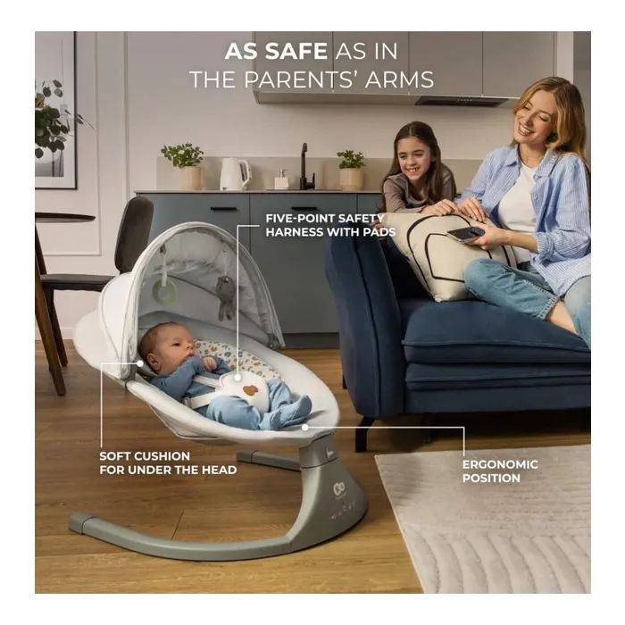 Кресло-качалка Kinderkraft Lumi 2 Light Grey (5902533925018) изображение 12