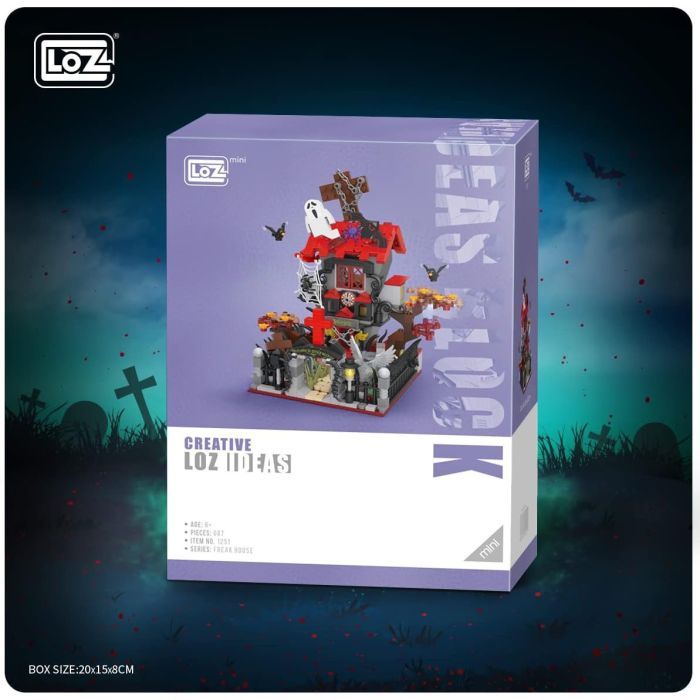 Конструктор LOZ mini Дом с привидениями без фигурок (1251) изображение 2