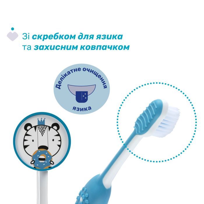 Детская зубная щетка Chicco на присоске, 3-6 лет розовая (8058664174720) (12083.00) изображение 3