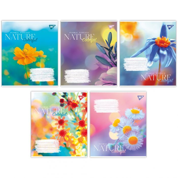 Зошит Yes Nature colorful 24 аркушів лінія (767045)