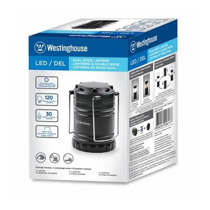 Фонарь Westinghouse WF86 + 3 AA R6 у комплекті Чорний (WF86-3R6PCBV) изображение 2