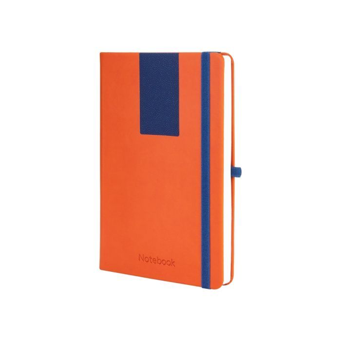 Книга записная Optima А5 COMBI-5, твердая обложка, резинка,линия (O20125-05)