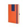 Книга записная Optima А5 COMBI-5, твердая обложка, резинка,линия (O20125-05)