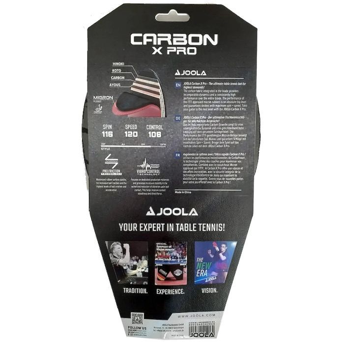 Ракетка для настільного тенісу Joola Carbon X Pro (54206) (930758) зображення 3