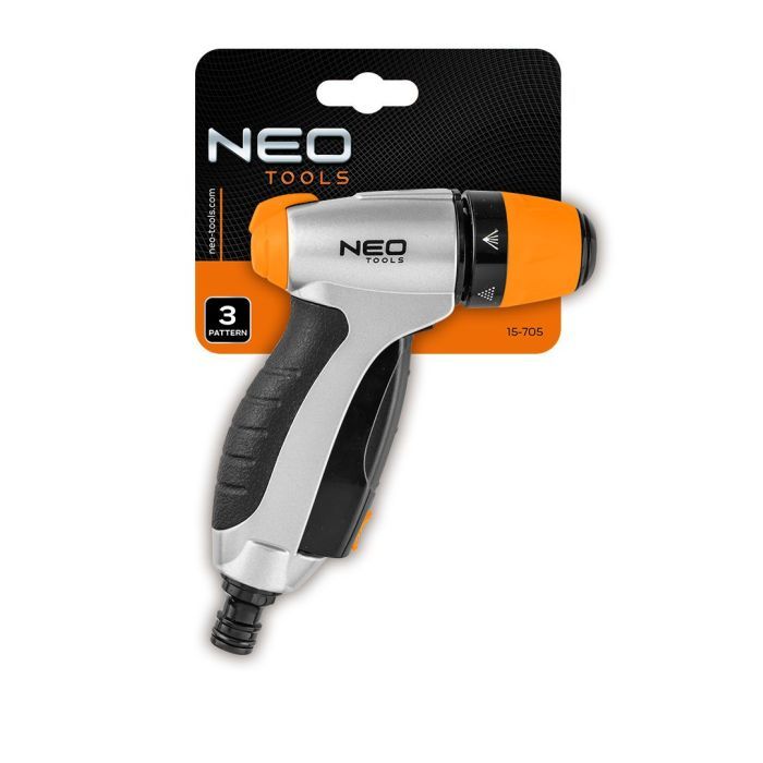 Пістолет для поливу Neo Tools ручний, пістолетний, 3 функції, блокування (15-705) зображення 9