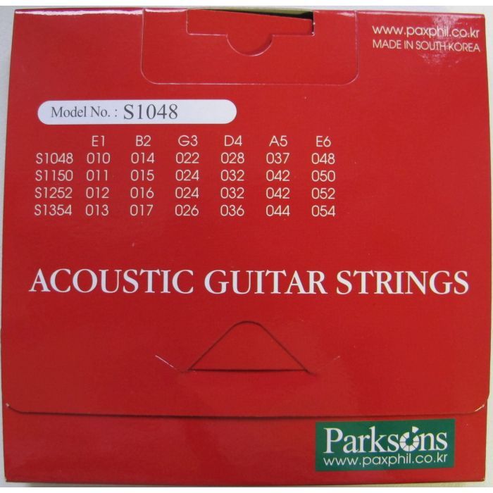 Струни для гітари Parksons Acoustic XL (10-48) (S1048) зображення 3
