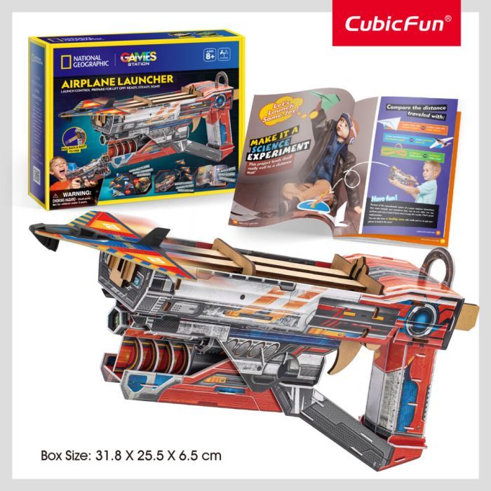 Пазл Cubic Fun Набір для моделювання STEM Пускова установка для літаків (DS1091h) зображення 3