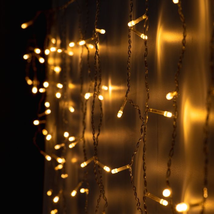 Гирлянда YES! Fun Бахрома 84 LED Тепло-белая 2 м Статическая Коннектор (974846) изображение 3