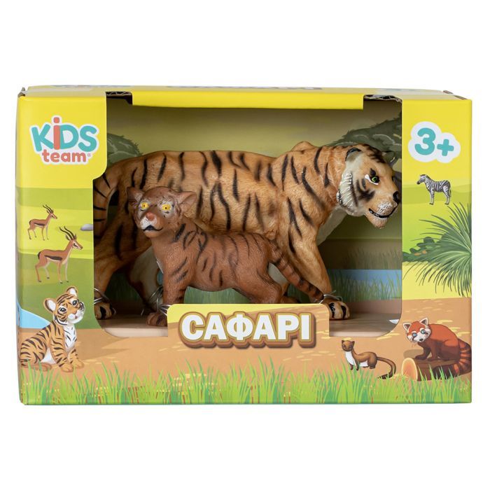 Фігурка Kids Team набір Сафарі Тигр та тигреня (Q9899-A20_1) зображення 2