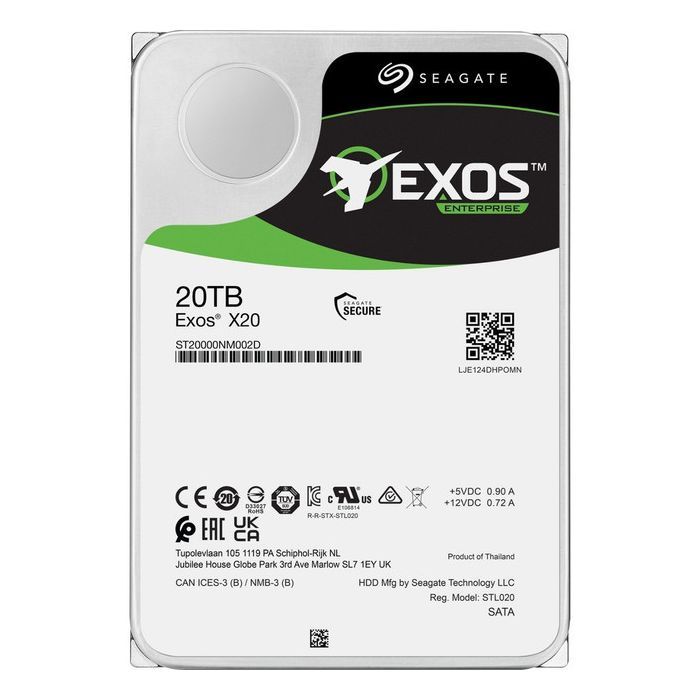 Жесткий диск 3.5" 20TB Seagate (ST20000NM001E) изображение 2