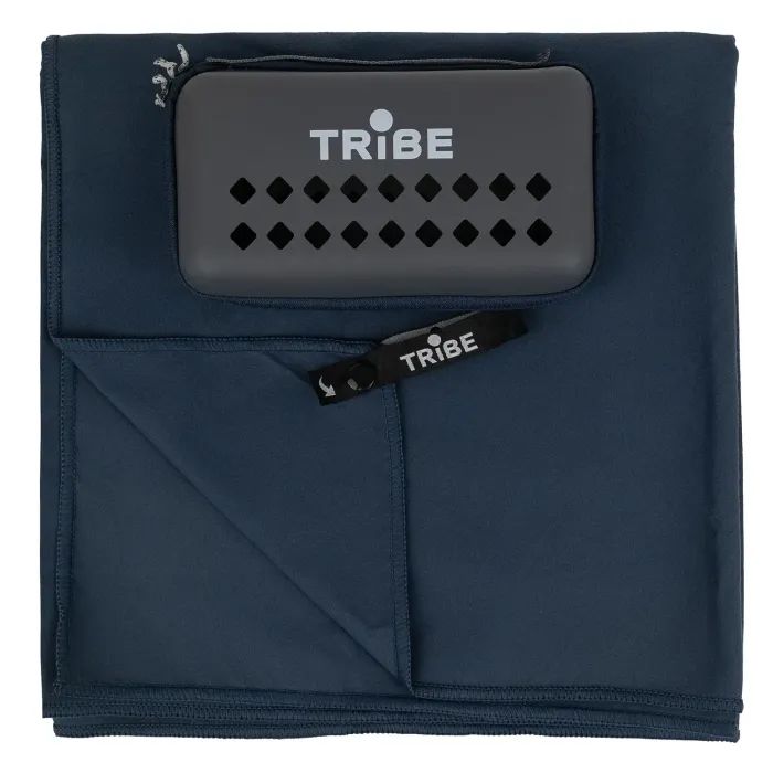 Туристическое полотенце Tribe з мікрофібри в чохлі Pocket Towel 50х100 M Navy (T-LC-0001-M-navy)