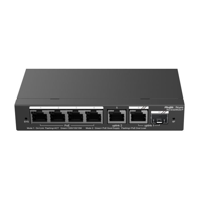 Коммутатор сетевой Ruijie Networks RG-ES206GS-P изображение 5