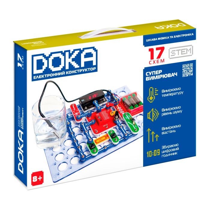 Конструктор DOKA электронный Суперизмеритель 17 схем (D70712)