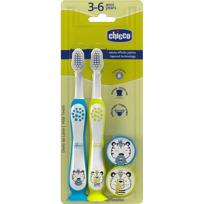 Детская зубная щетка Chicco 3-6 лет, 2 шт. (12084.11)