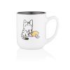 Чашка Ardesto Cat, 380мл, кераміка, біло-сірий (AR3055) зображення 2
