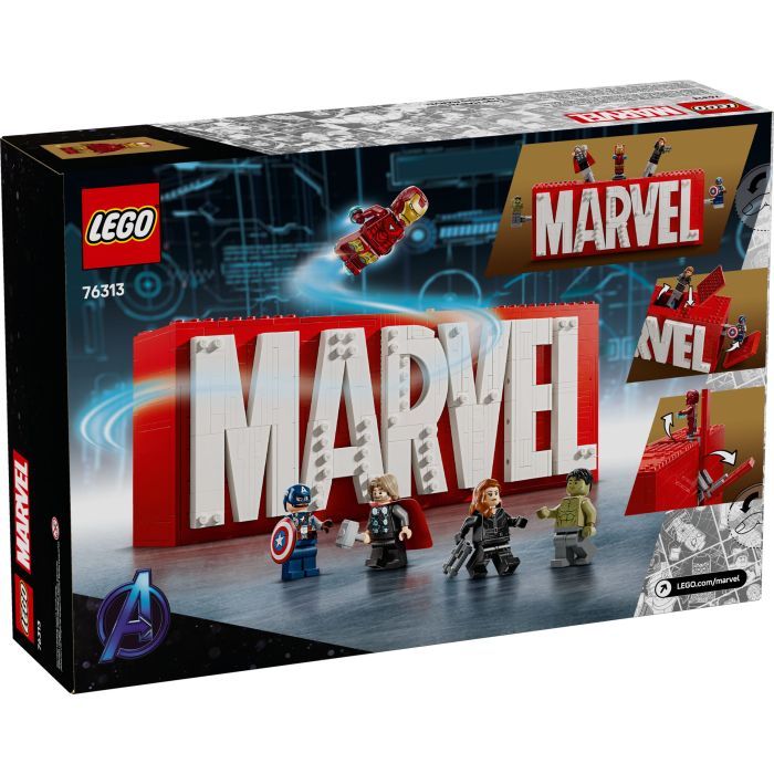 Конструктор LEGO Super Heroes Логотип і мініфігурки MARVEL (76313) зображення 6