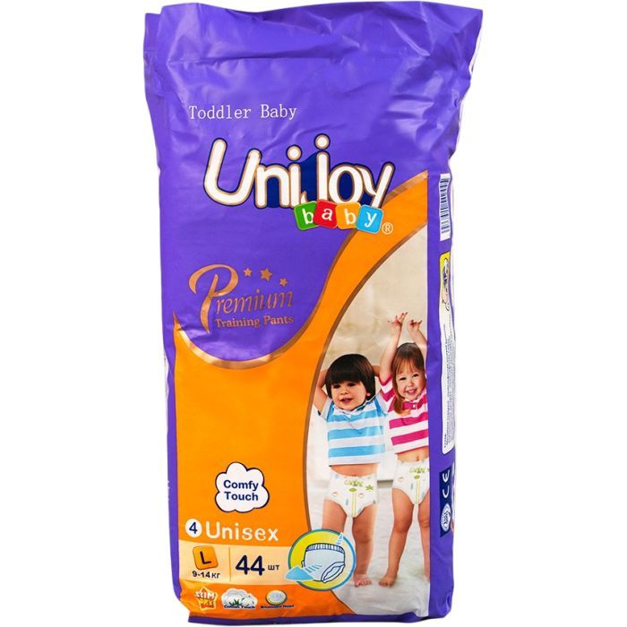 Подгузники Unijoy baby Premium L 4 (9-14 кг) 44 шт (6973920542445)