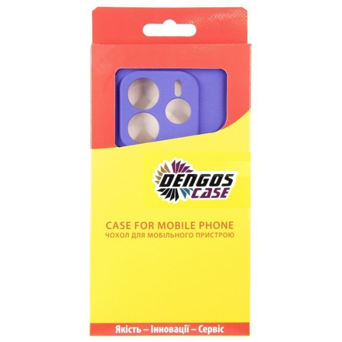 Чохол до мобільного телефона Dengos Kit Xiaomi Redmi Note 14 case Carbon + glass (Purple) (DG-KM-129) зображення 4