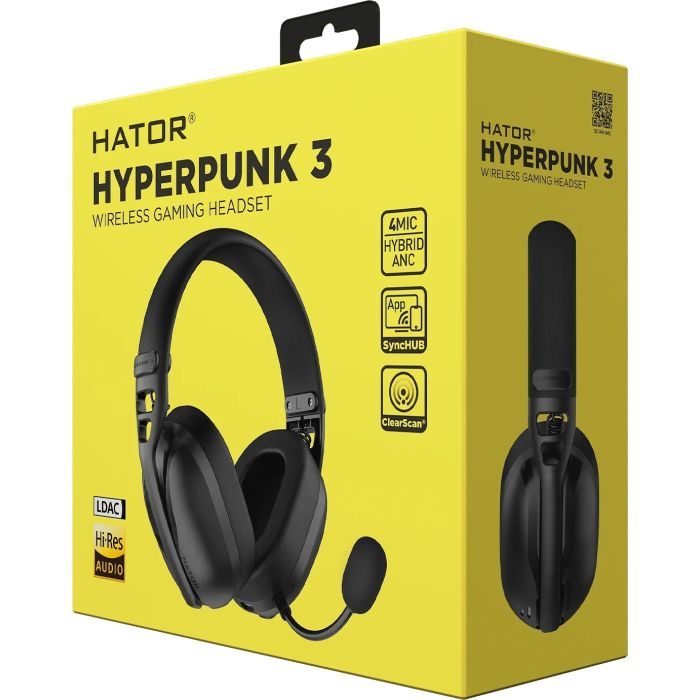 Навушники Hator Hyреrpunk 3 Wireless Hi-Res SyncHUB connection Black (ESH15) зображення 8