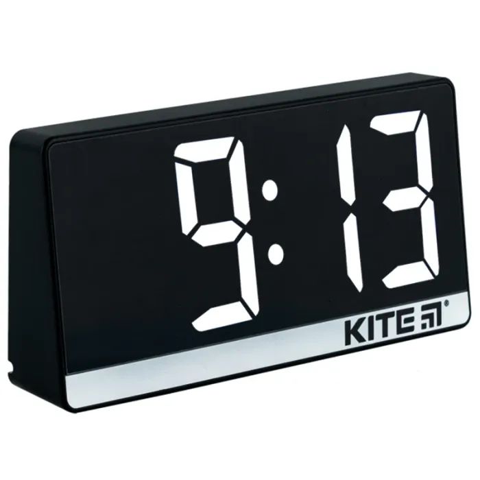 Настольные часы Kite электронный цифровой, черный (K24-488-1) изображение 2