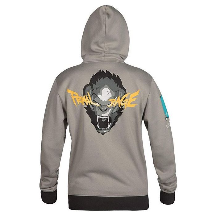 Кофта Jinx Overwatch Ultimate Winston Zip-Up Hoodie Gray M (JINX-8430M) изображение 4